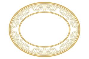 Classic Frame Decoration with Floral Invitation Design. vector