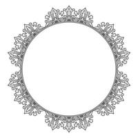 Retro Frame Decoration with Artistic Design and Ornamental Touch. vector