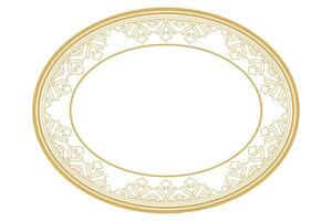 Vintage Ornate Frame Decoration Featuring Abstract Calligraphic Design. vector