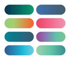 Set of multicolor gradients vector