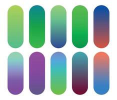 Gradient gradient color set element for graphic design vector