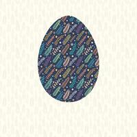 Easter spring background with egg and font. Happy Easter vector