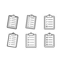 High-quality clipboard with checklist icon for task management, to-do lists, and planning. vector