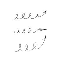 Basic line with arrow collection vector