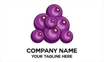 fresh looking grape icon vector