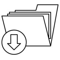 File outline icon style vector