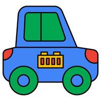 Car battery Filled outline icon vector