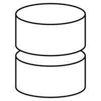 Data outline icon style vector