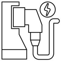 Charging Outline icon style vector
