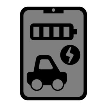 cargando solicitud sólido icono vector