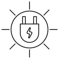 Wireless charging Outline icon vector