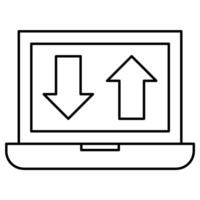 Transfer outline icon style vector