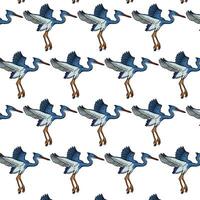 hand drawing swallow bird pattern design vector