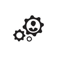 wrench with gear icon, Service tool symbol, setting sign, isolated on white background, Eps 10 vector