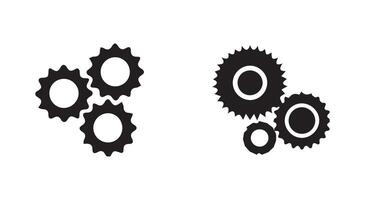 Gear Settings symbol, vector