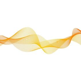 Abstract orange wave on white background. vector