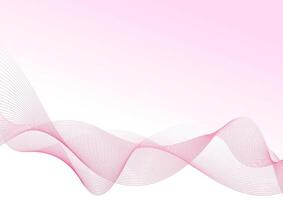 Abstract background with pink waves gradient. vector