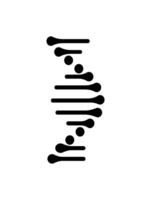 Dna molecule icon isolated on white background vector
