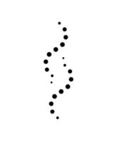 A black and white drawing of dots on a white background vector