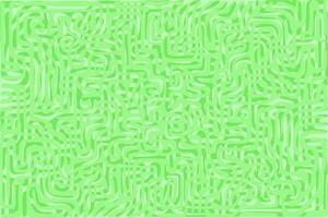 Abstract green maze with intricate patterns and curves on a bright background vector