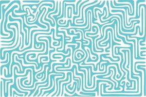 Abstract maze design with flowing lines in a light blue color scheme for creative projects vector