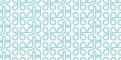 Intricate geometric pattern featuring curved lines and dots in teal and white design vector