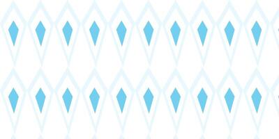 Geometric diamond pattern in blue on white background vector