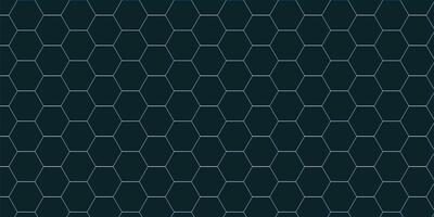 Hexagonal Grid Pattern on Black vector