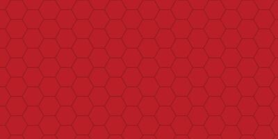 Hexagonal Grid Pattern on Red vector