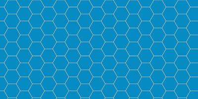 Hexagonal Grid Pattern on Blue Background vector
