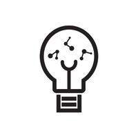 The light bulb lamp particle symbol illustration vector