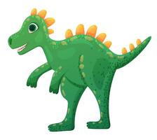 Cute trex dinosaur with noise texture isolated on transparent background vector