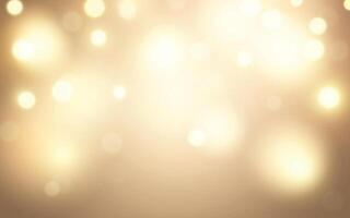 Soft Golden Bokeh Light Background. Warm and Elegant Blurred Light Effect. Background decoration vector