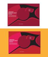 Digital marketing agency post design vector