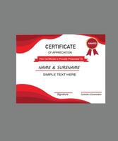 luxury certificate of achievment template vector