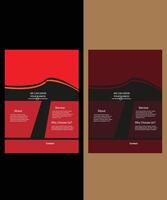 Abstract modern business flyer design layout vector