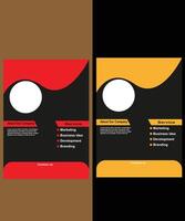 Abstract corporate business flyer layout design vector