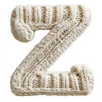 Creative knitting action crafting a cozy 'z' shape in a home studio setting inspiring diy projects close-up textile art photo