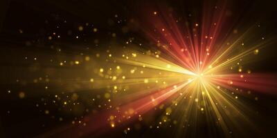 Bright flash effect rays and glare. Light light blur vector