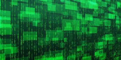Digital data technology. Green futuristic cyberspace. illustration vector