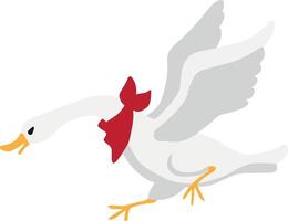 running duck chase something vector