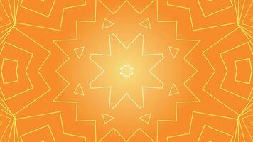 Orange background with white lines forming a geometric pattern. Suitable for abstract designs, digital art, backgrounds, and modern concepts. video