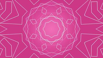 Pink geometric design, ideal for backgrounds, textiles, and prints. Contemporary, vibrant pattern with a modern touch for various creative projects. video