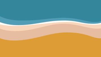 Abstract top view beach background. Simple and minimalist beach background illustration vector
