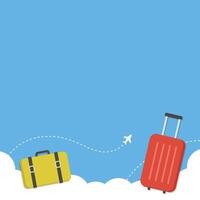 Vacation template background with copy space. Travel background vector