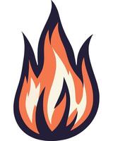 Fire Flame Heat Intense Energy Dynamic Element vector