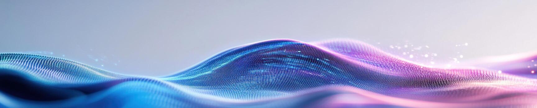 Abstract AI visualization of digital waves with futuristic design photo