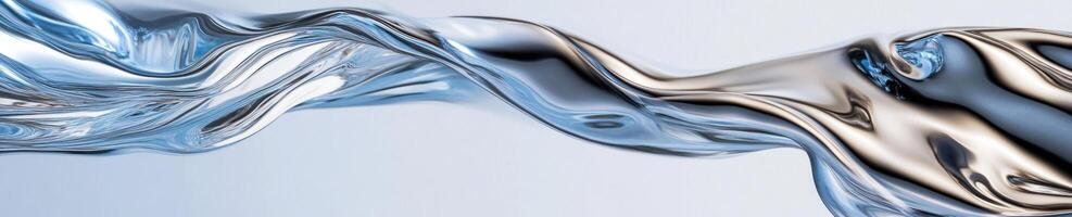Dynamic chrome liquid splash design for creative projects photo