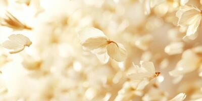 Delicate sakura petals floating gently in tranquil breeze photo