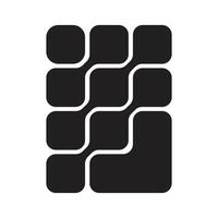 Design template square connect with blank background vector